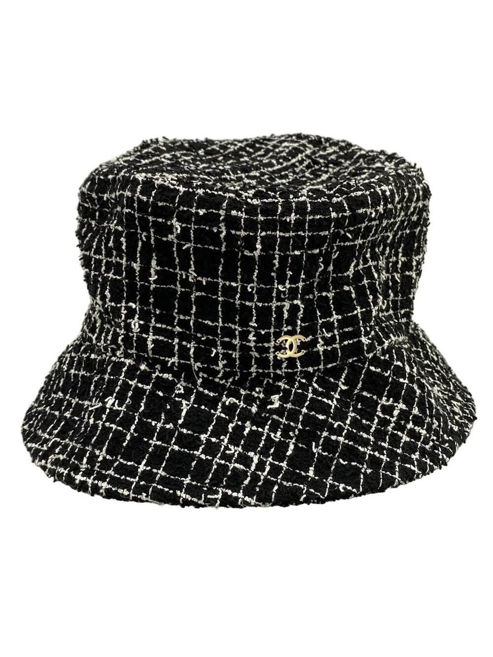 Chanel Black White Cotton Hat #378004C12B